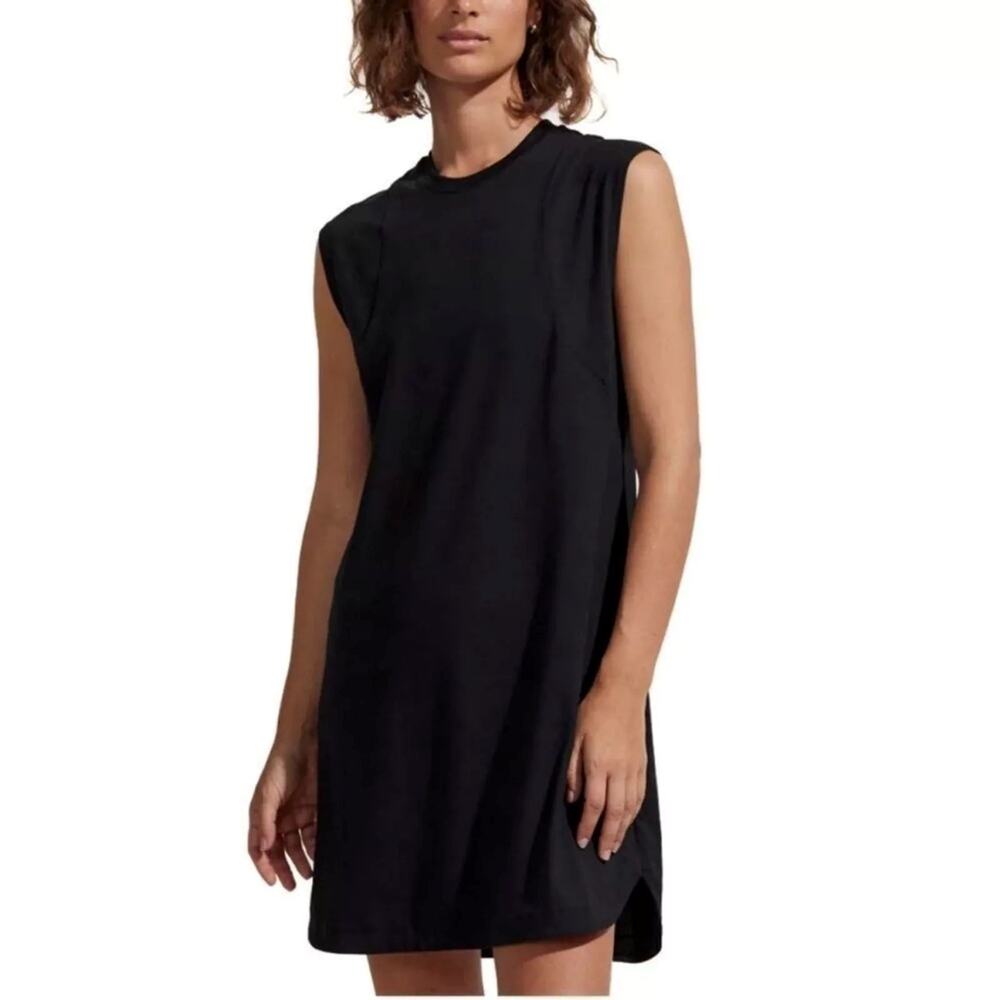 Varley Naples dress black sleeveless mini tank Size 2XS XXS